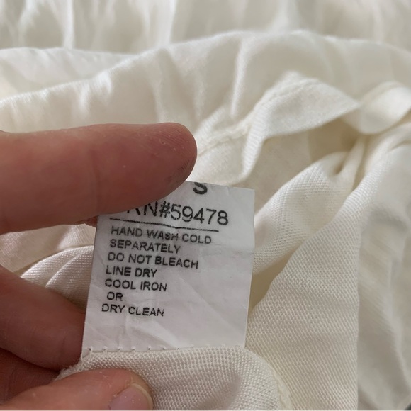 Boho Chic Ethereal Semi Sheer Embroidered Silk Blend Top Womens S Floral Italy - Picture 10 of 17